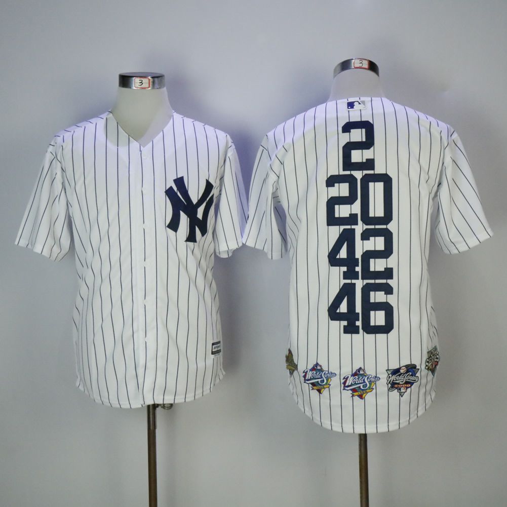 Men New York Yankees Blank White Mixed honor Edition MLB Jerseys->new york yankees->MLB Jersey